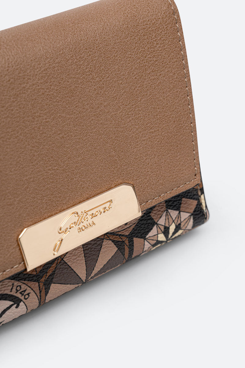 Small Wallet with Flap Teodosia Desert