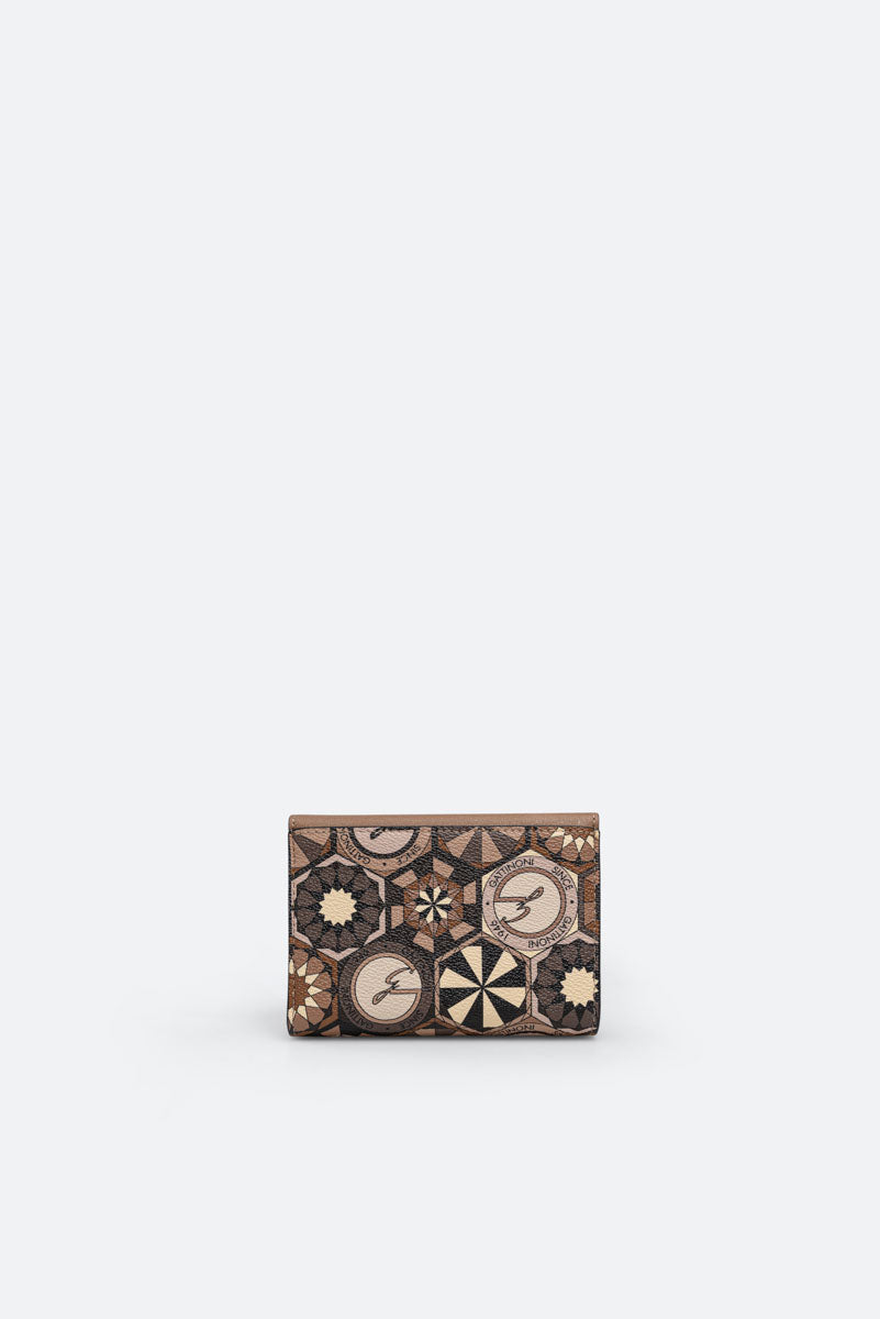 Small Wallet with Flap Teodosia Desert
