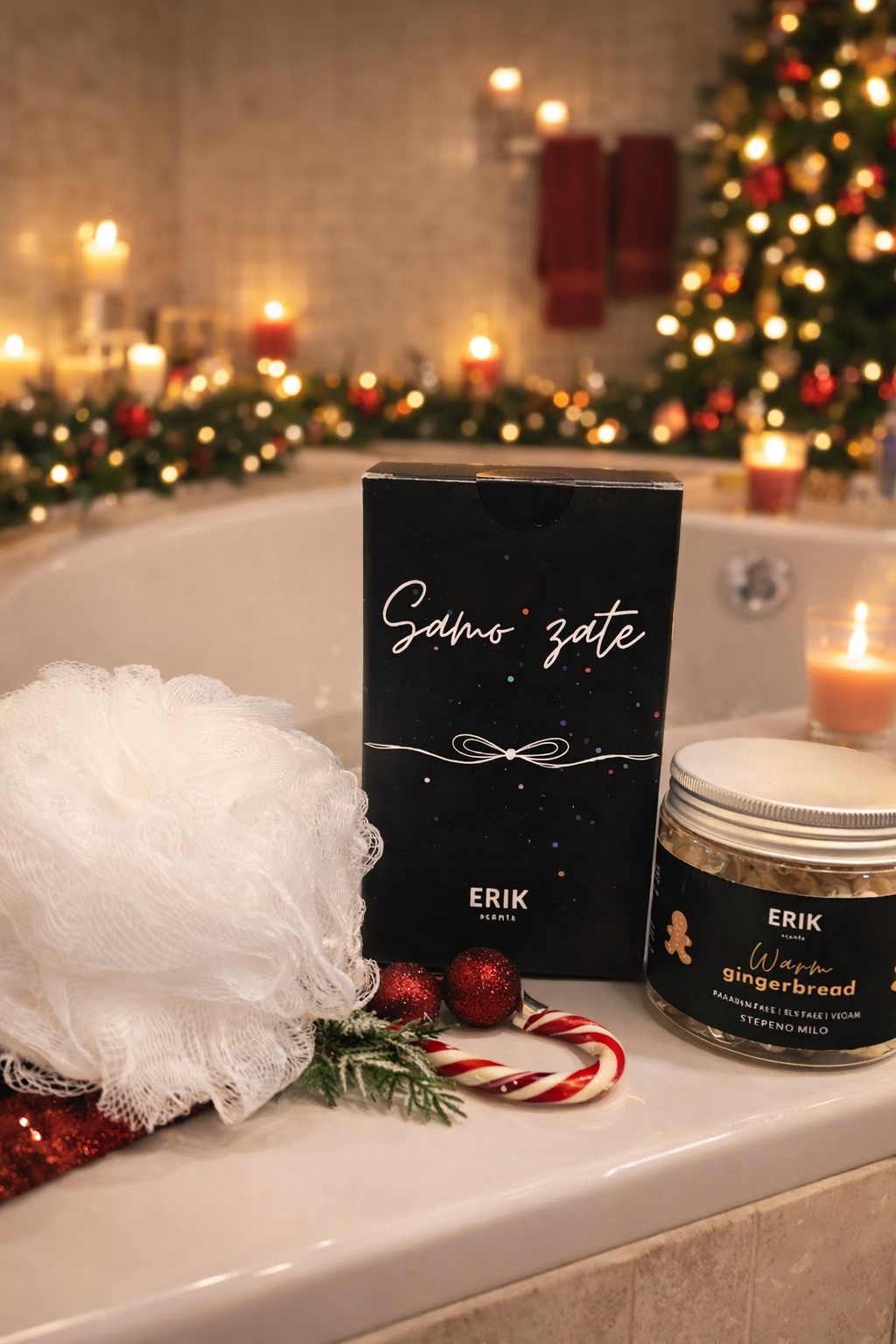 GIFT SET OF BODY SOAP AND SHOWER SPONGE