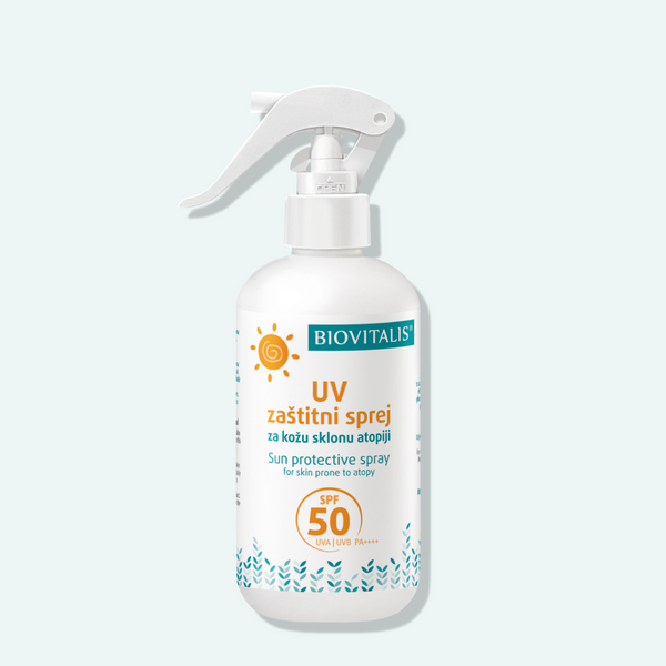 UV zaštitni sprej za kožu sklonu atopiji SPF 50