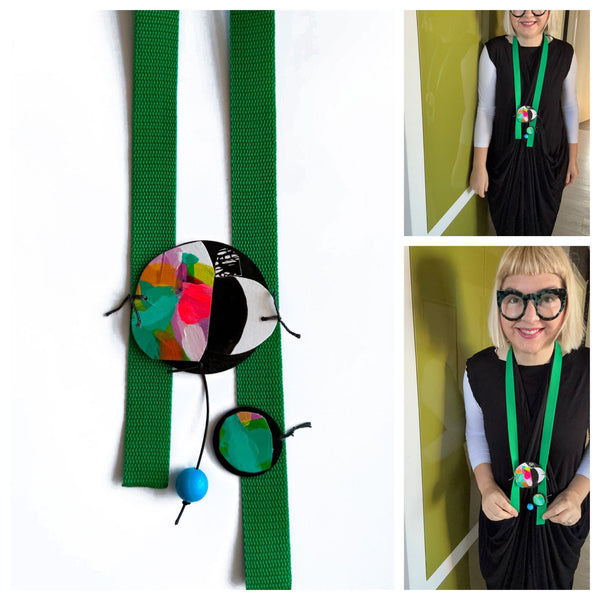 Metallic Green Necklace
