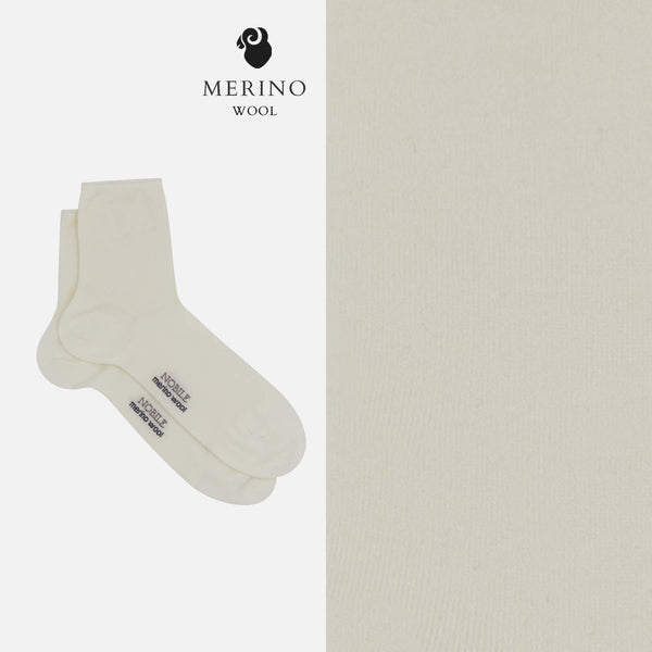 Ingrid – No-stress cuff Merino wool solid color socks