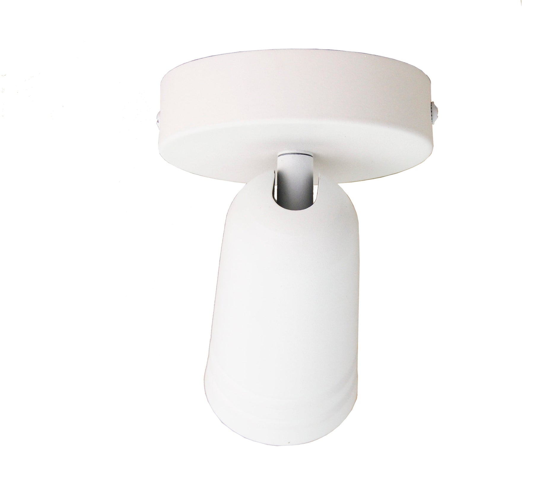 Strakke witte plafondspot Chericoni Spero, Ø6 cm en modern design.