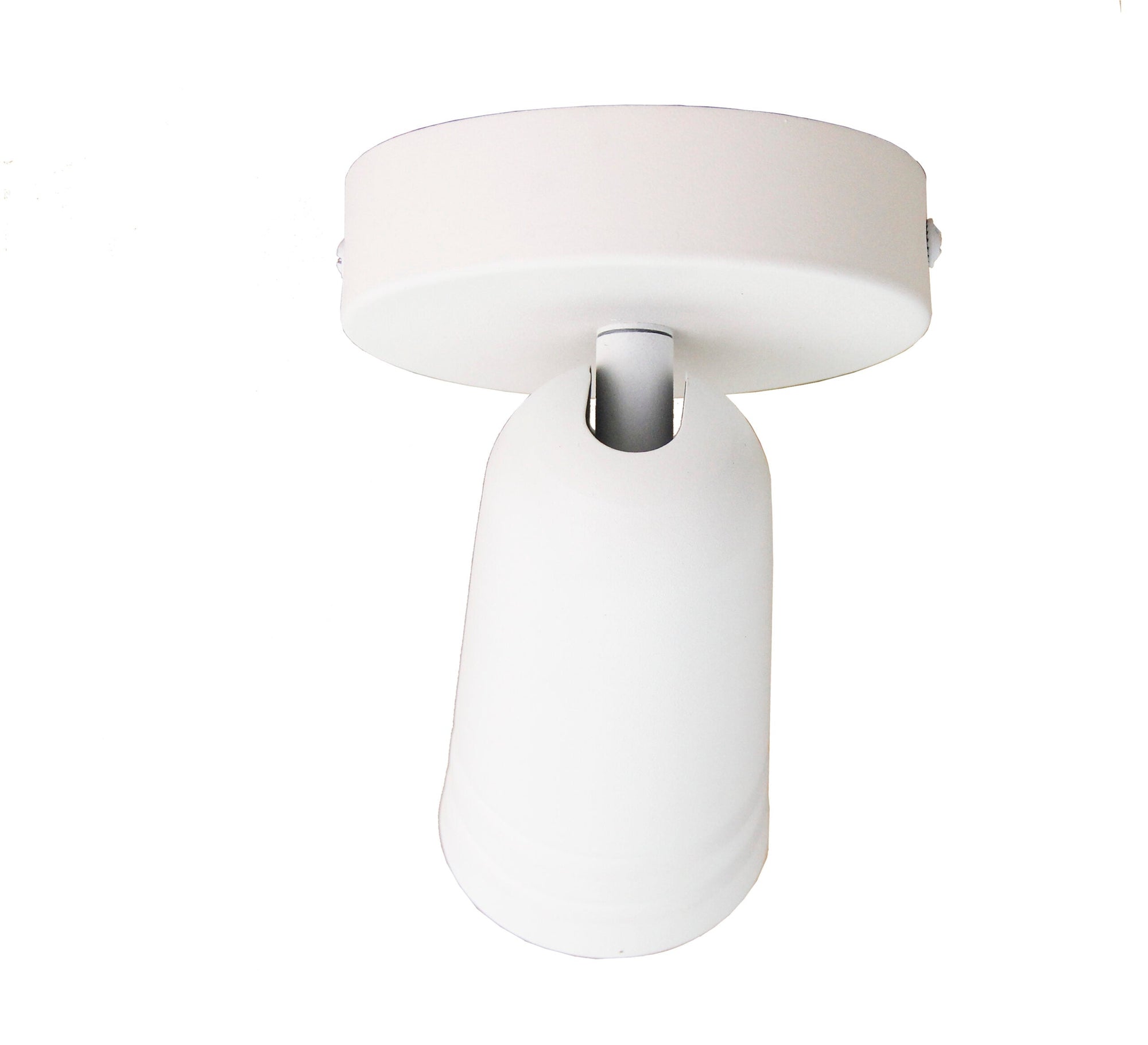 Strakke witte plafondspot Chericoni Spero, Ø6 cm en modern design.