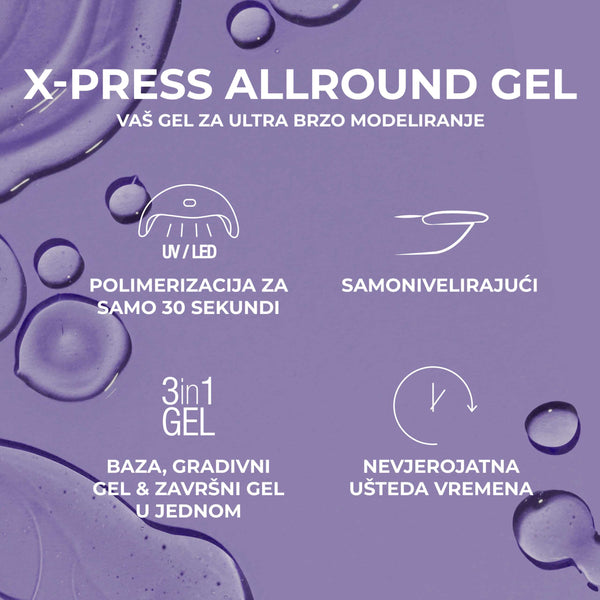 X-Press Allround Gel – 30 sec. – Cover Nude