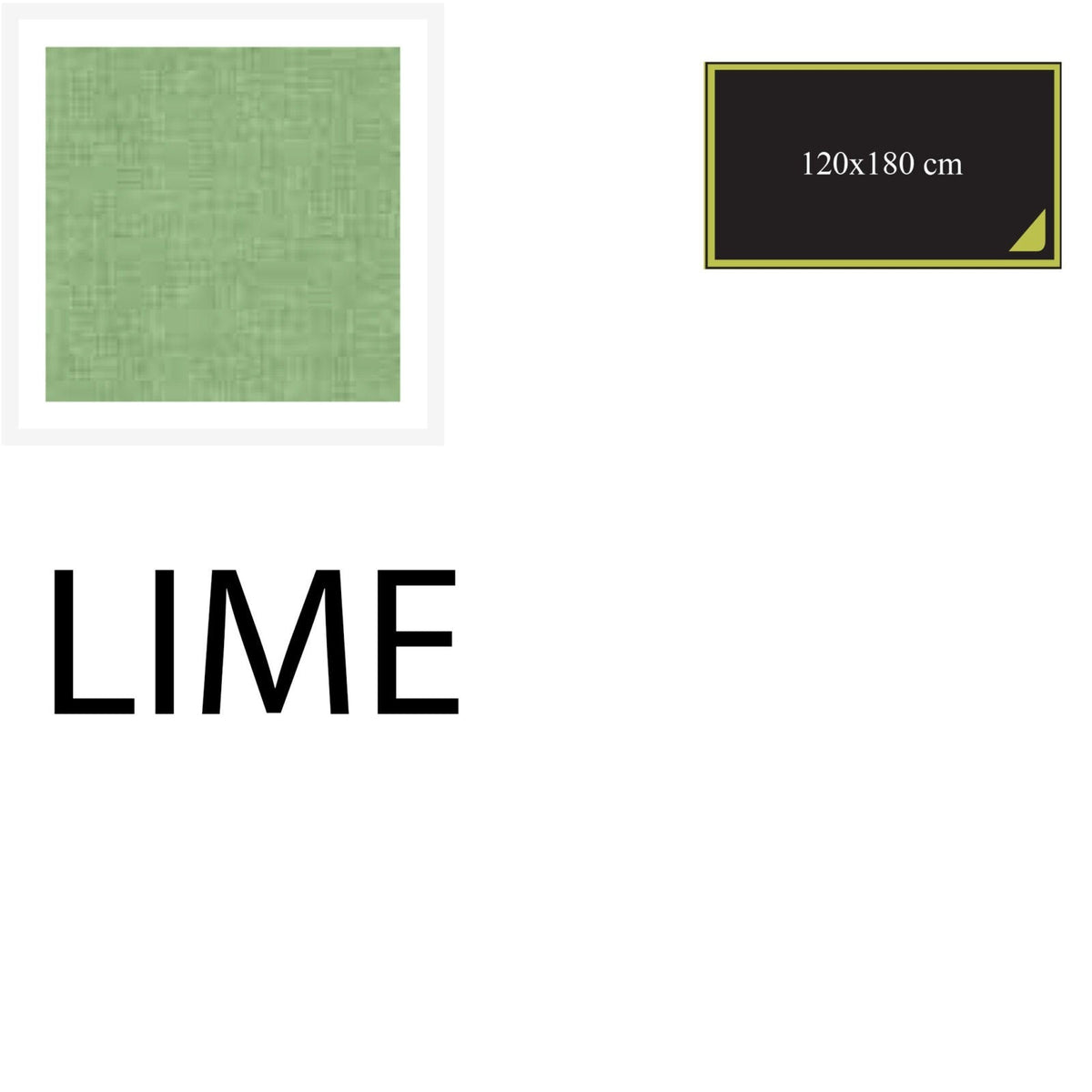 Tablecloth 180x120 cm - Lime - Cotton-One