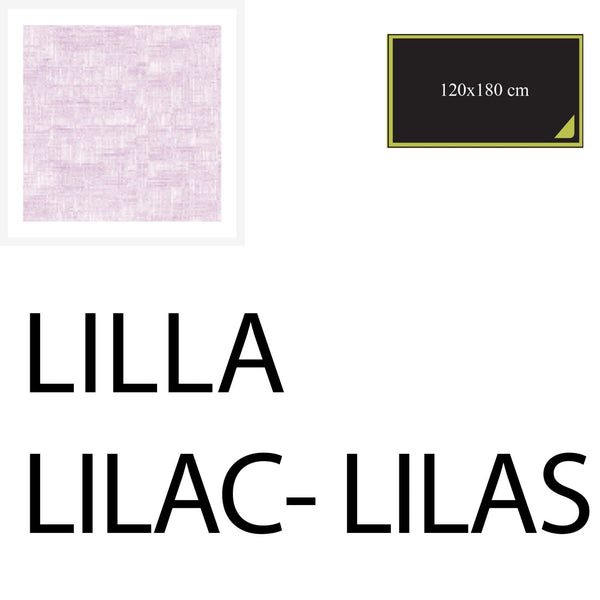 Tablecloth 180x120 cm - Lilac - Cotton-One