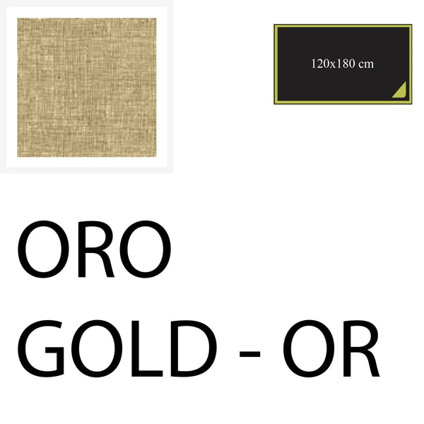 Tablecloth 180x120 cm - Gold - Cotton-One