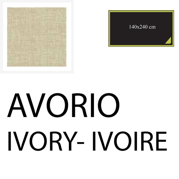 Tablecloth 240x140 cm - Ivory - Cotton-One