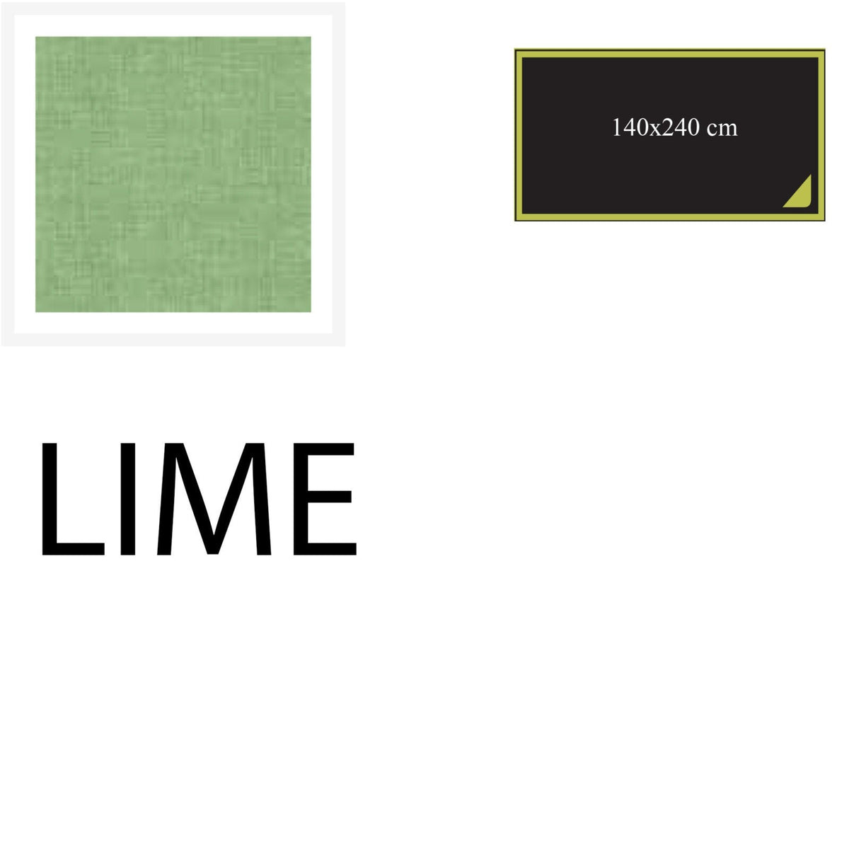 Tablecloth 240x140 cm - lime - Cotton-One
