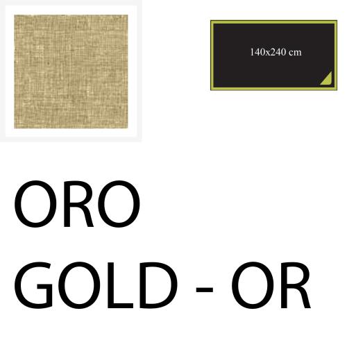 Tablecloth 240x140 cm - gold - Cotton-One