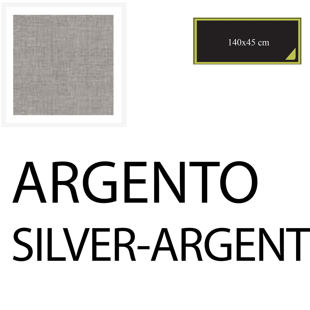 Runner 140x45 cm - 2 pieces - Silver - Cotton-One