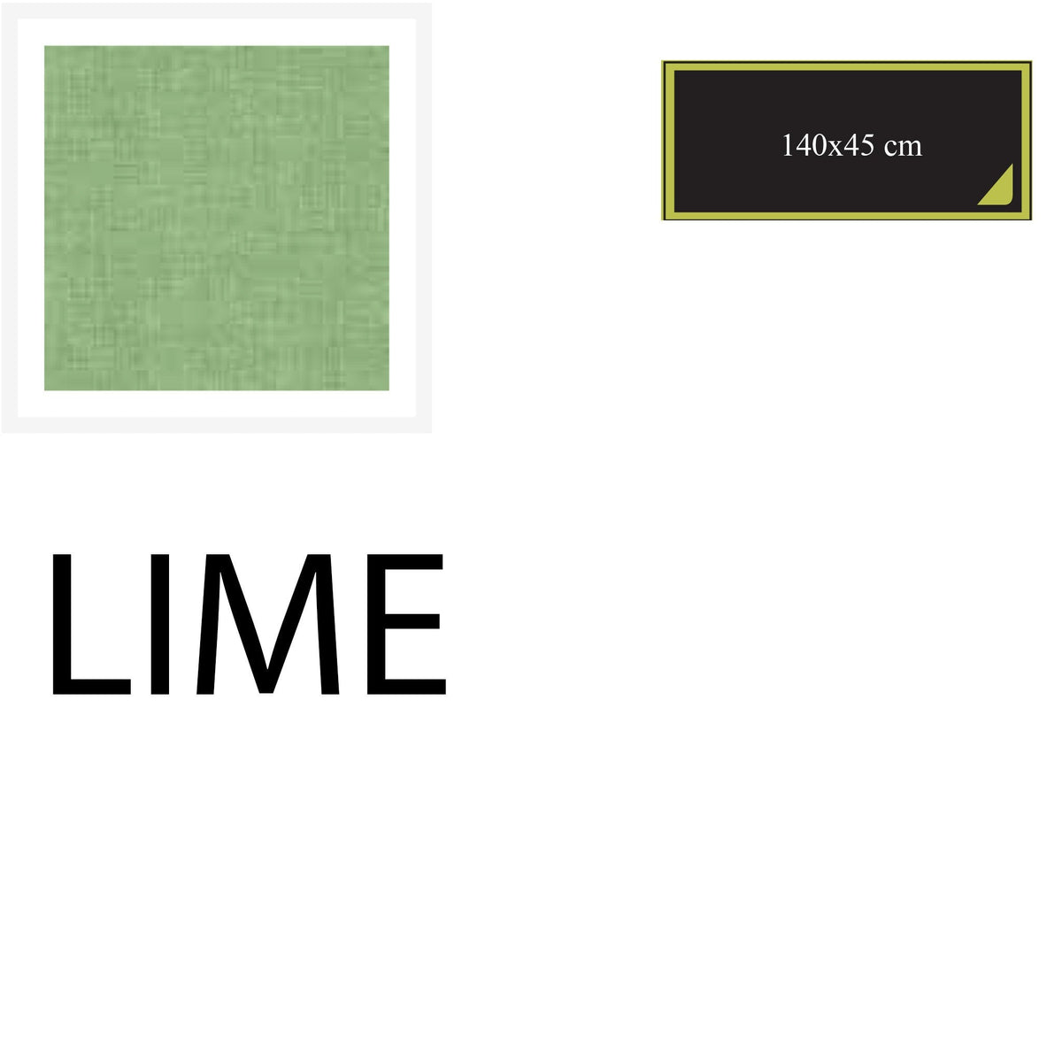 Runner 140x45 cm - 2 pieces - Lime - Cotton-One