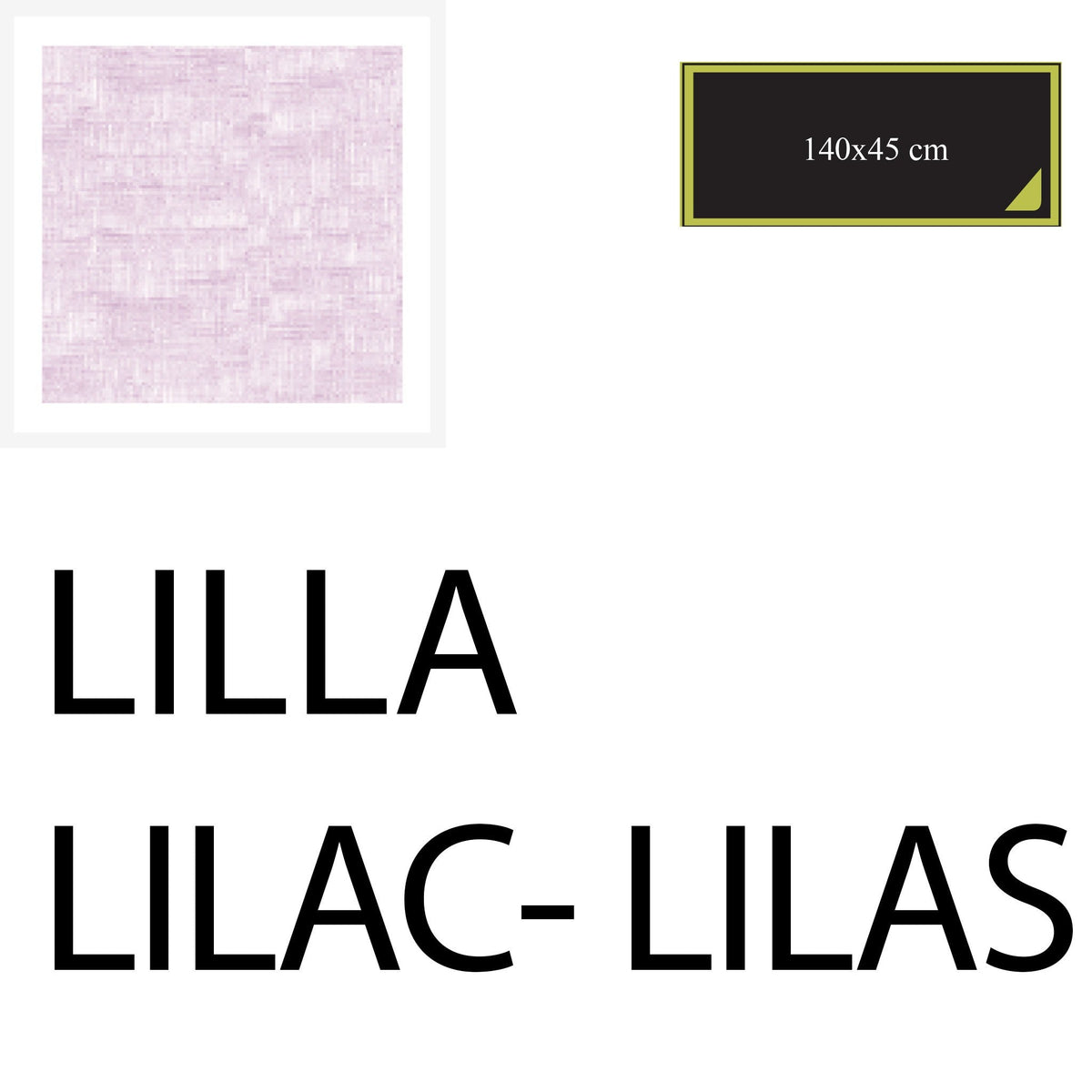 Runner 140x45 cm - 2 pieces - Lilac - Cotton-One