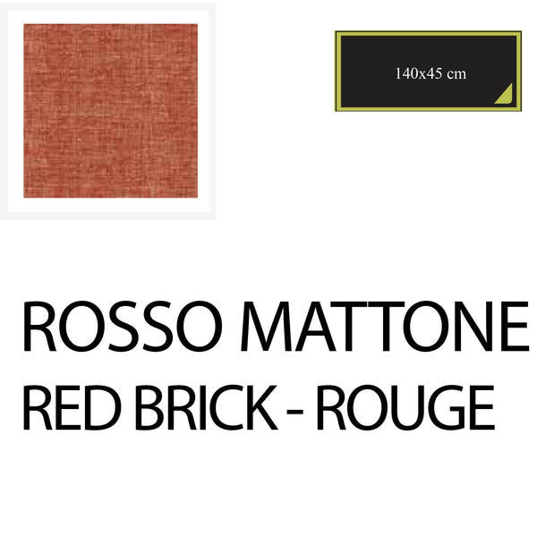 Runner 140x45 cm - 2 pieces - Brick Red - Cotton-One