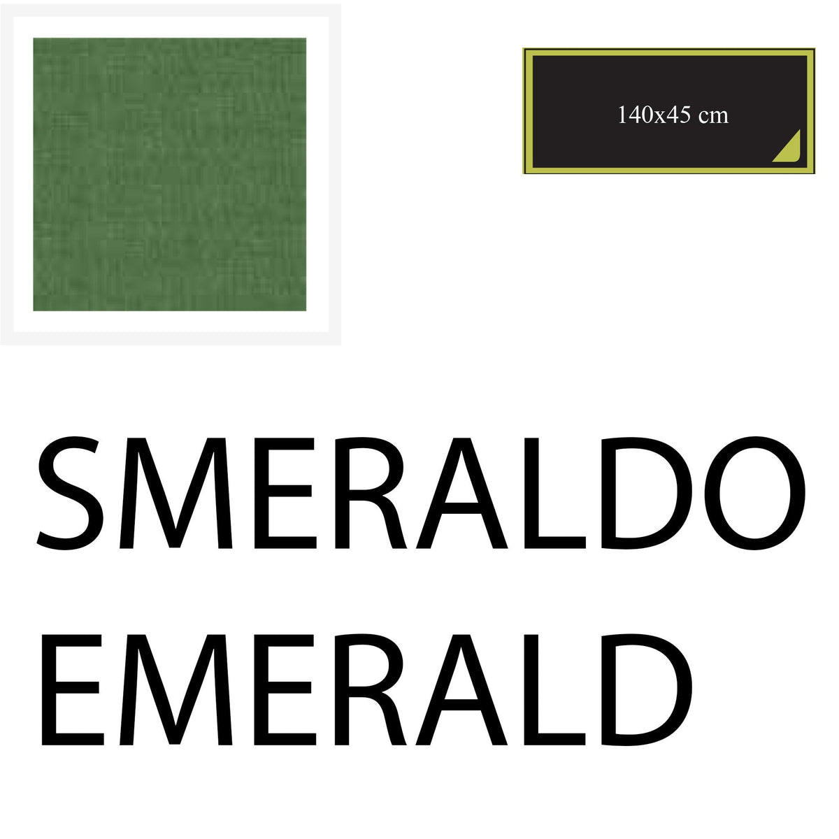 Runner 140x45 cm - 2 pieces - Emerald - Cotton-One