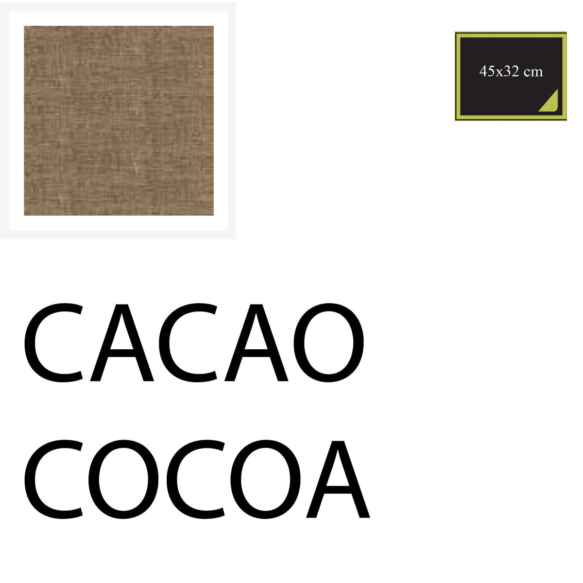 American placemats 45x33 cm - 10 pieces - Cocoa - Cotton-One