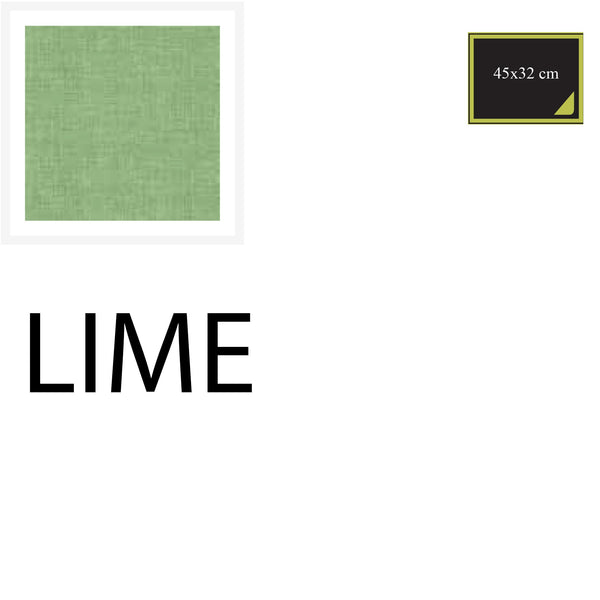 Tovagliette americane 45x33 cm - 10 pezzi - Lime - Cotton-One