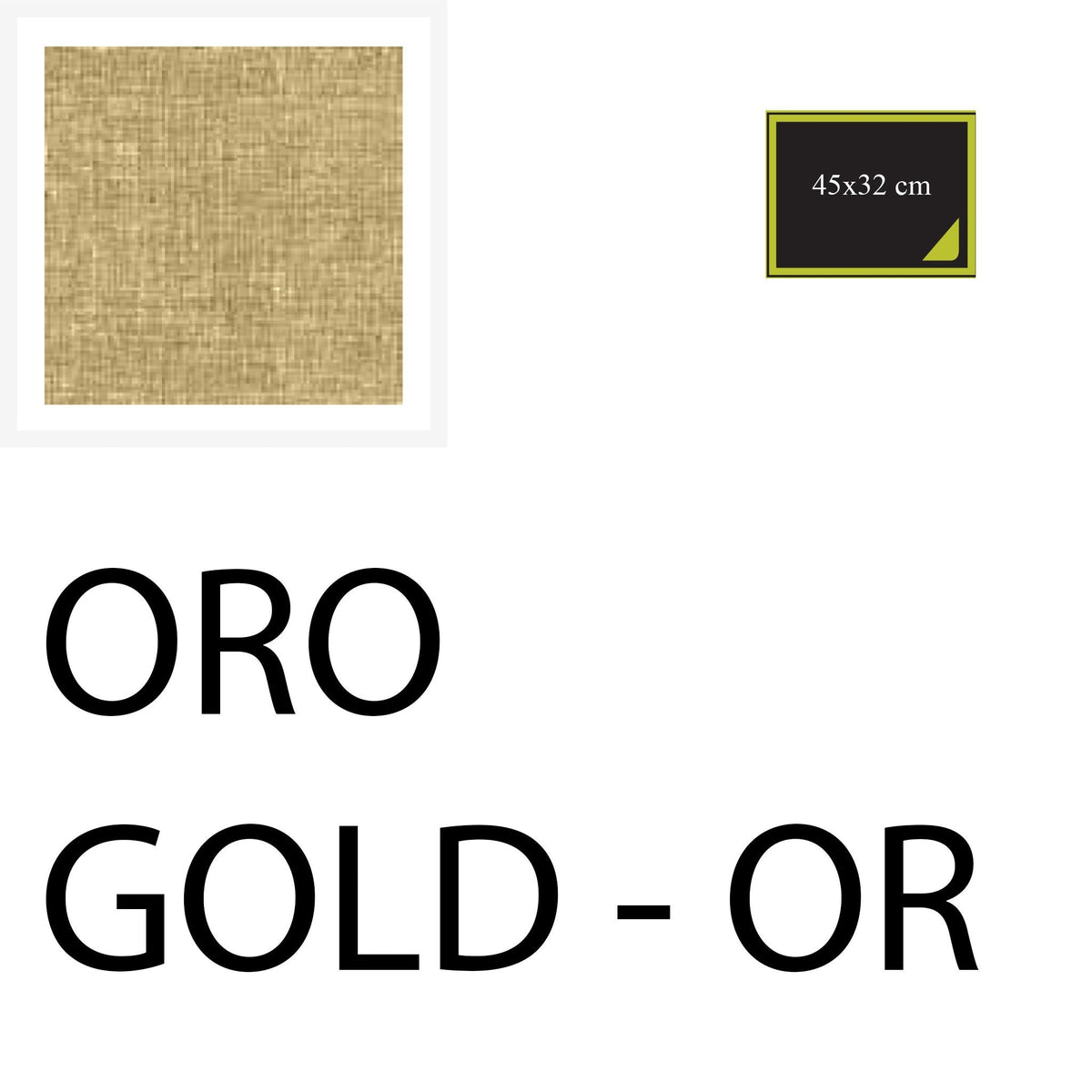 American placemats 45x33 cm - 10 pieces - Gold - Cotton-One