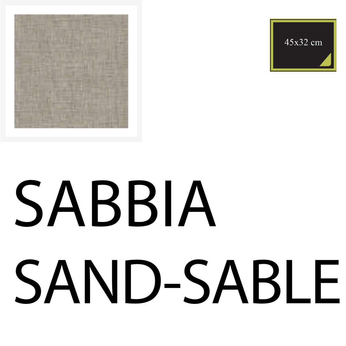 American placemats 45x33 cm - 10 pieces - Sand - Cotton-One
