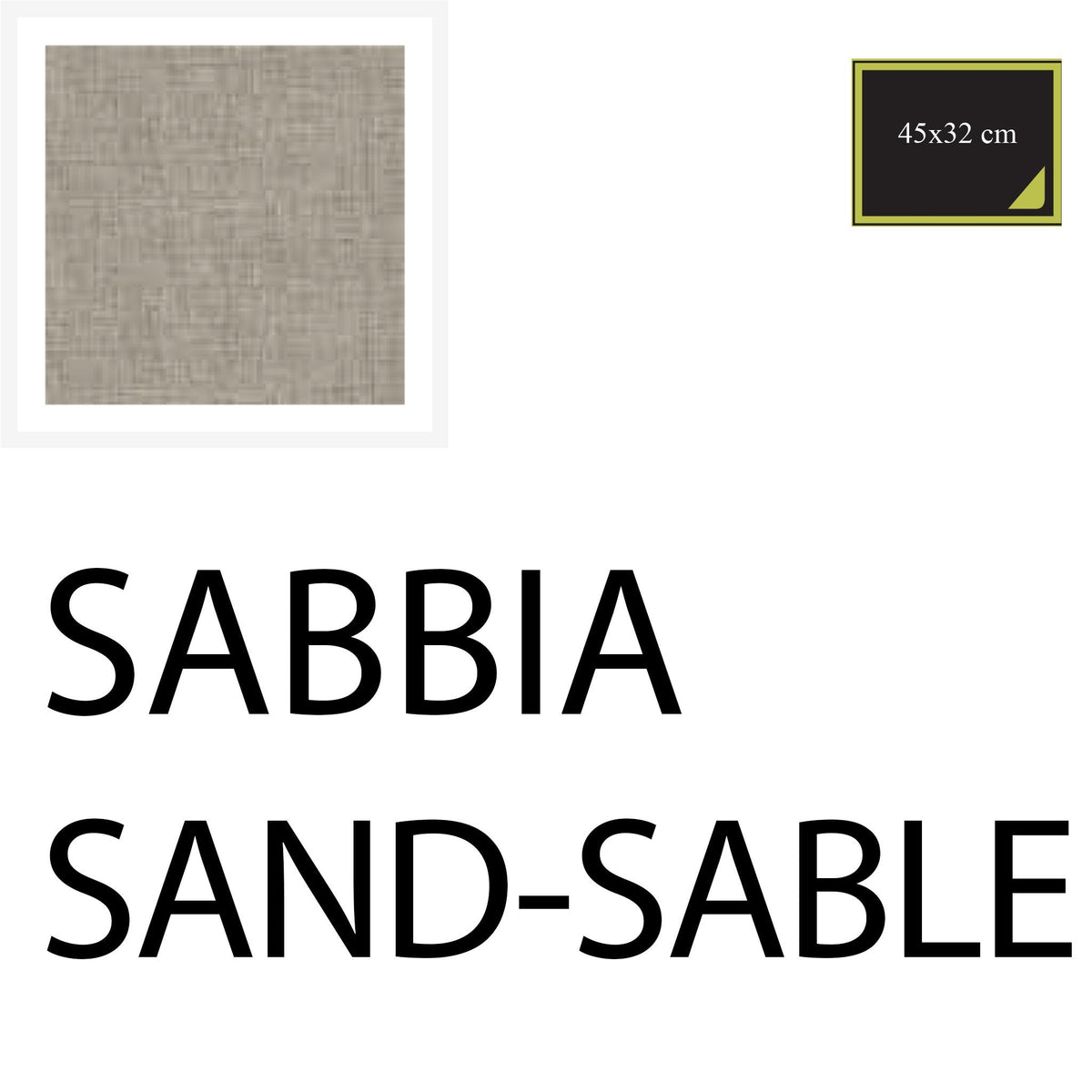 American placemats 45x33 cm - 10 pieces - Sand - Cotton-One