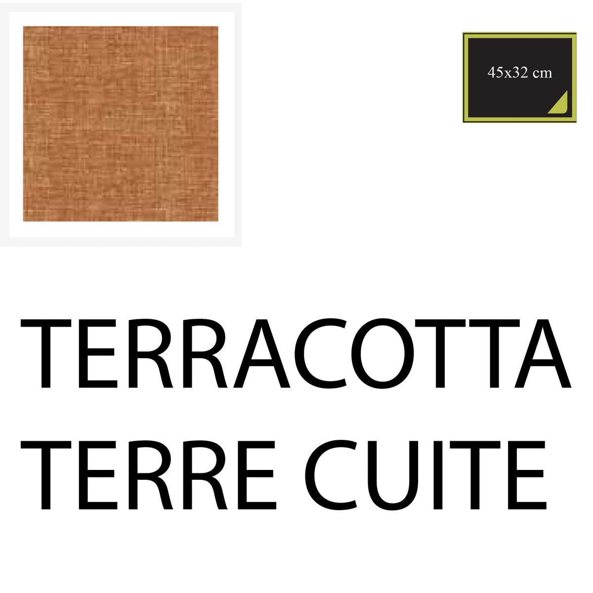 American placemats 45x33 cm - 10 pieces - Terracotta - Cotton-One
