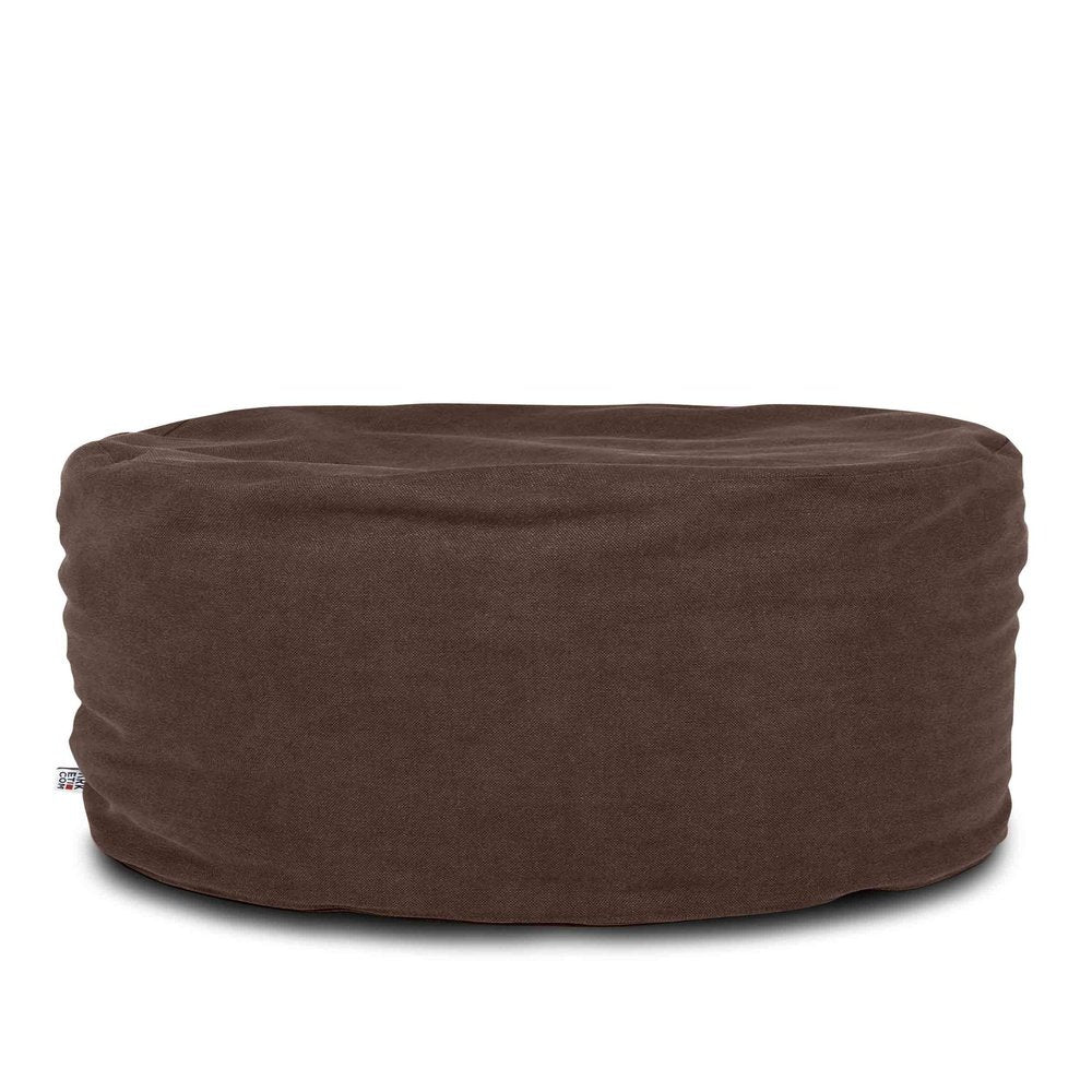 SOFT CHILL 80, Pouf Sacco Rotondo in Cotone Sfoderabile 80 x h42