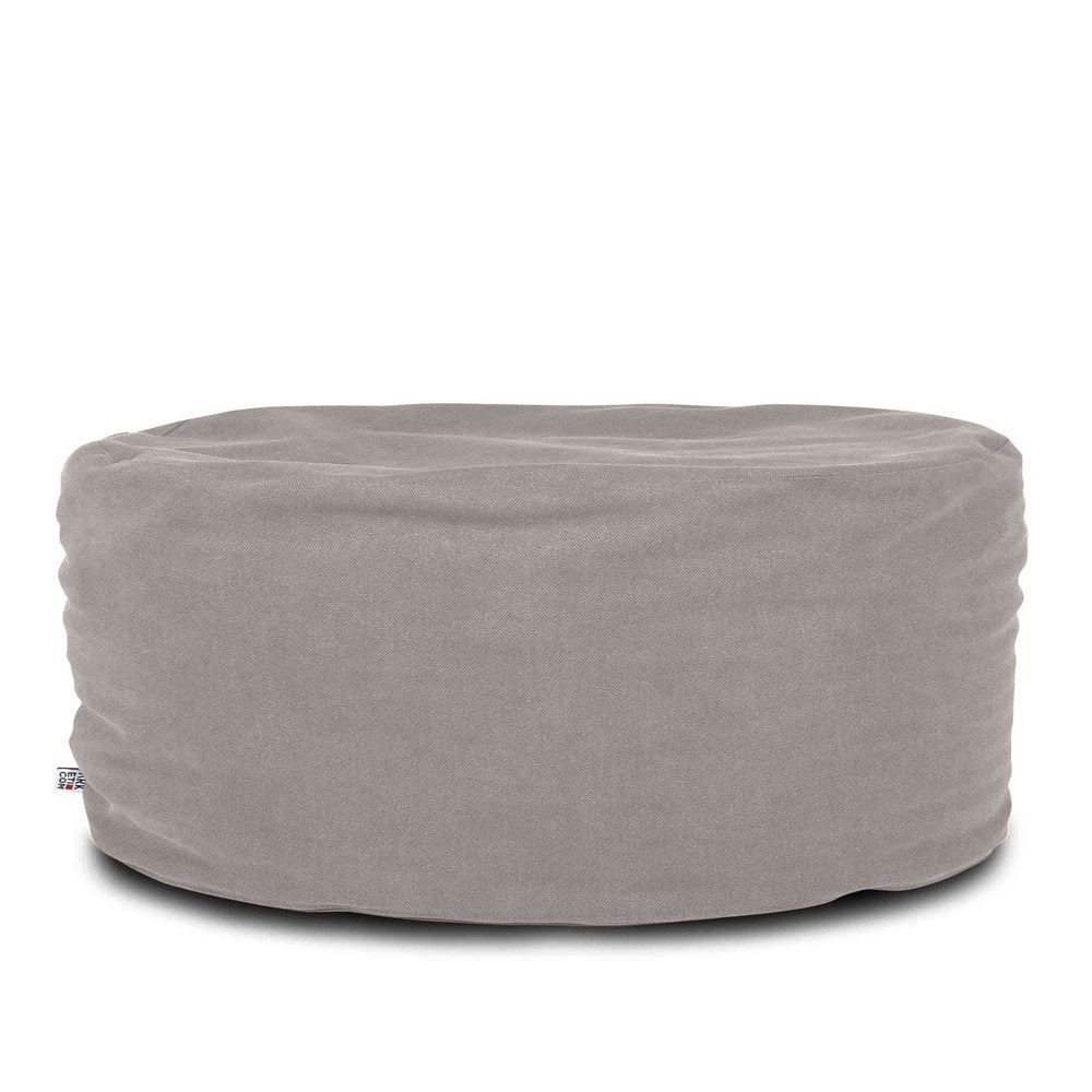 SOFT CHILL 80, Pouf Sacco Rotondo in Cotone Sfoderabile 80 x h42