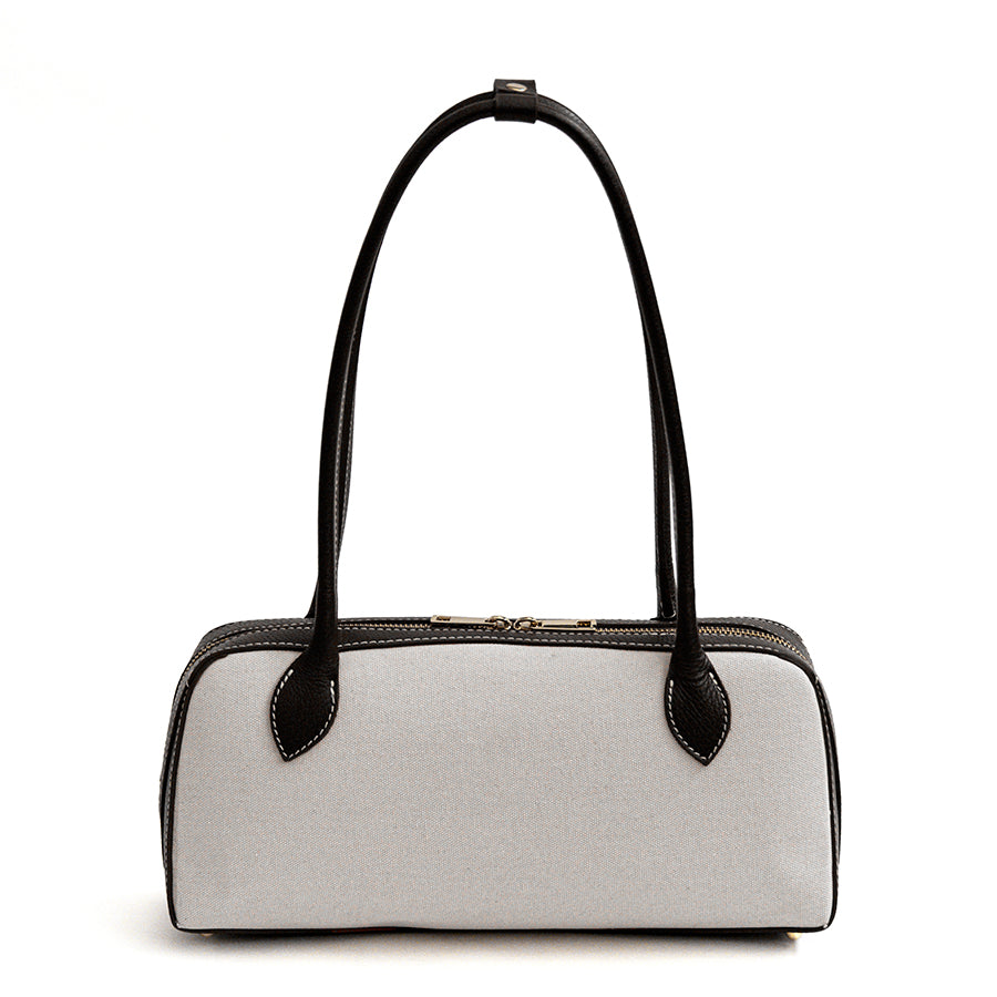 YUTA - Maxi bag in canvas and leather