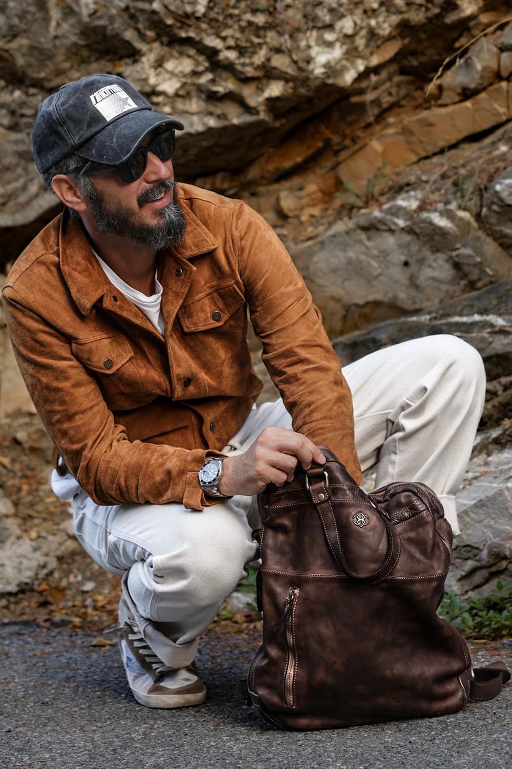 Zaino Bolgheri 100% vera pelle Made in Italy - Barone Firenze