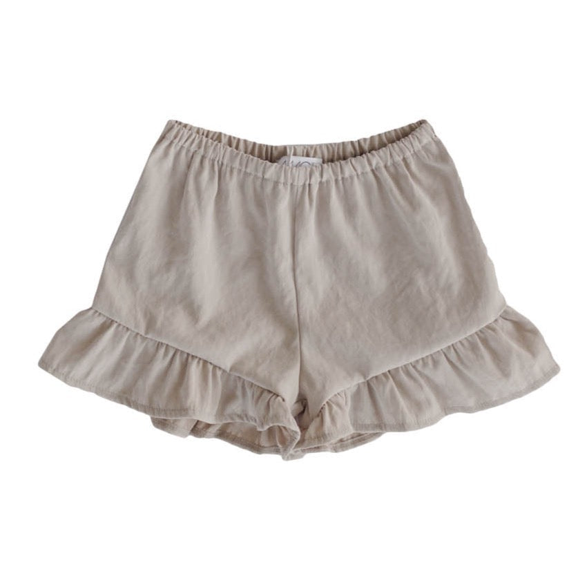 BEIGE FISHING CULOTTE WITH RUFFLE