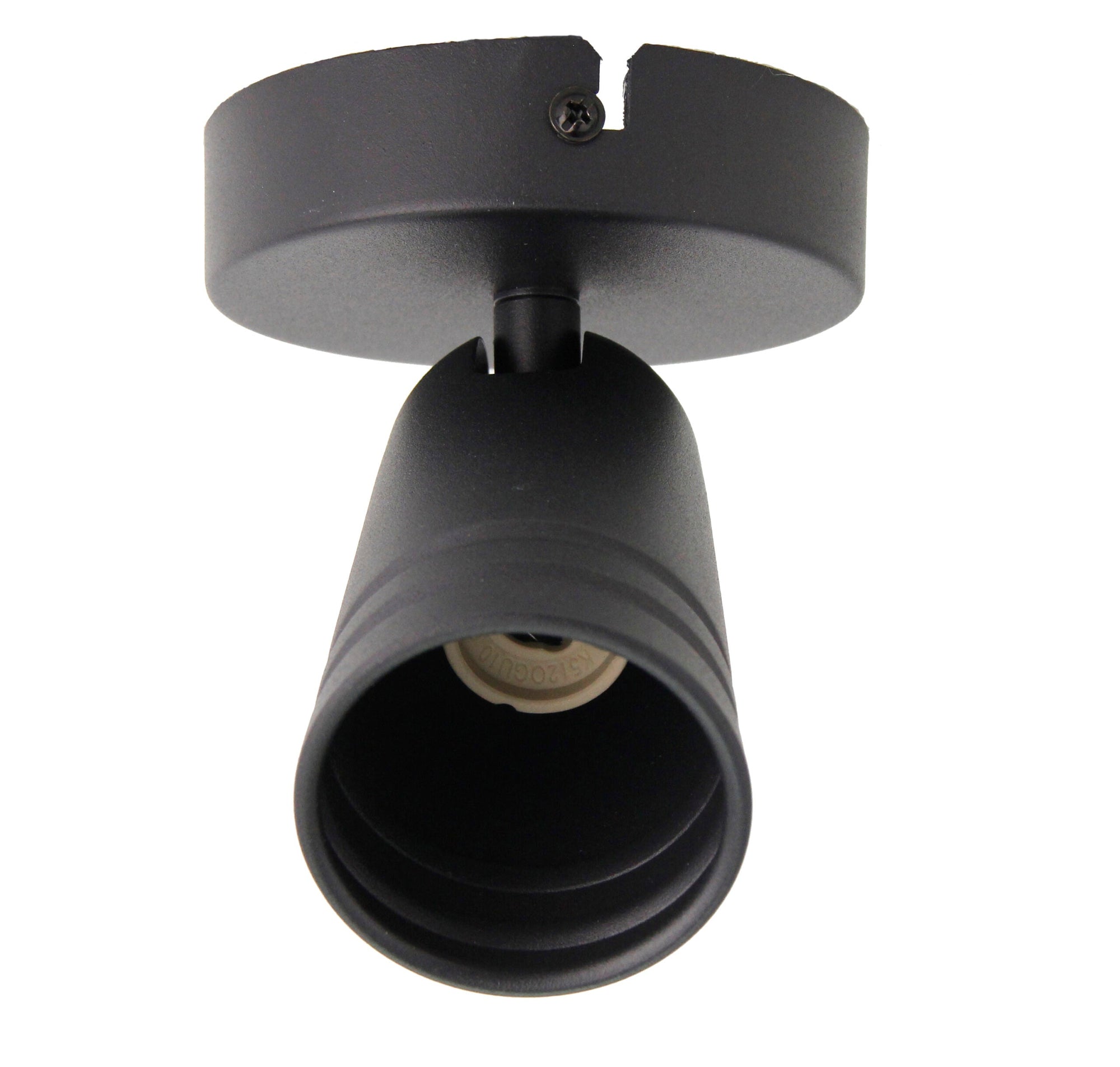 Zwarte Chericoni Spero spot met GU10 fitting en een diameter van 6 cm.