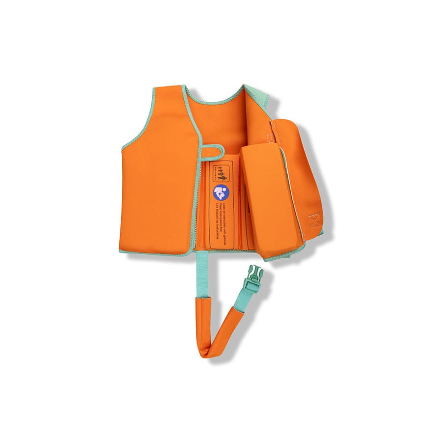 Zwemvest-vivid-clash-groenoranje-Swim-Essentials-2