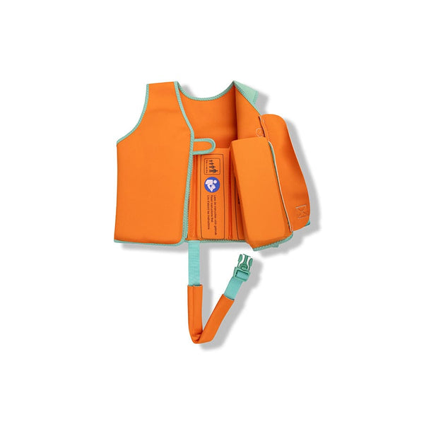Zwemvest-vivid-clash-groenoranje-Swim-Essentials-2
