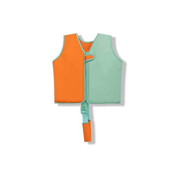 Zwemvest-vivid-clash-groenoranje-Swim-Essentials-1