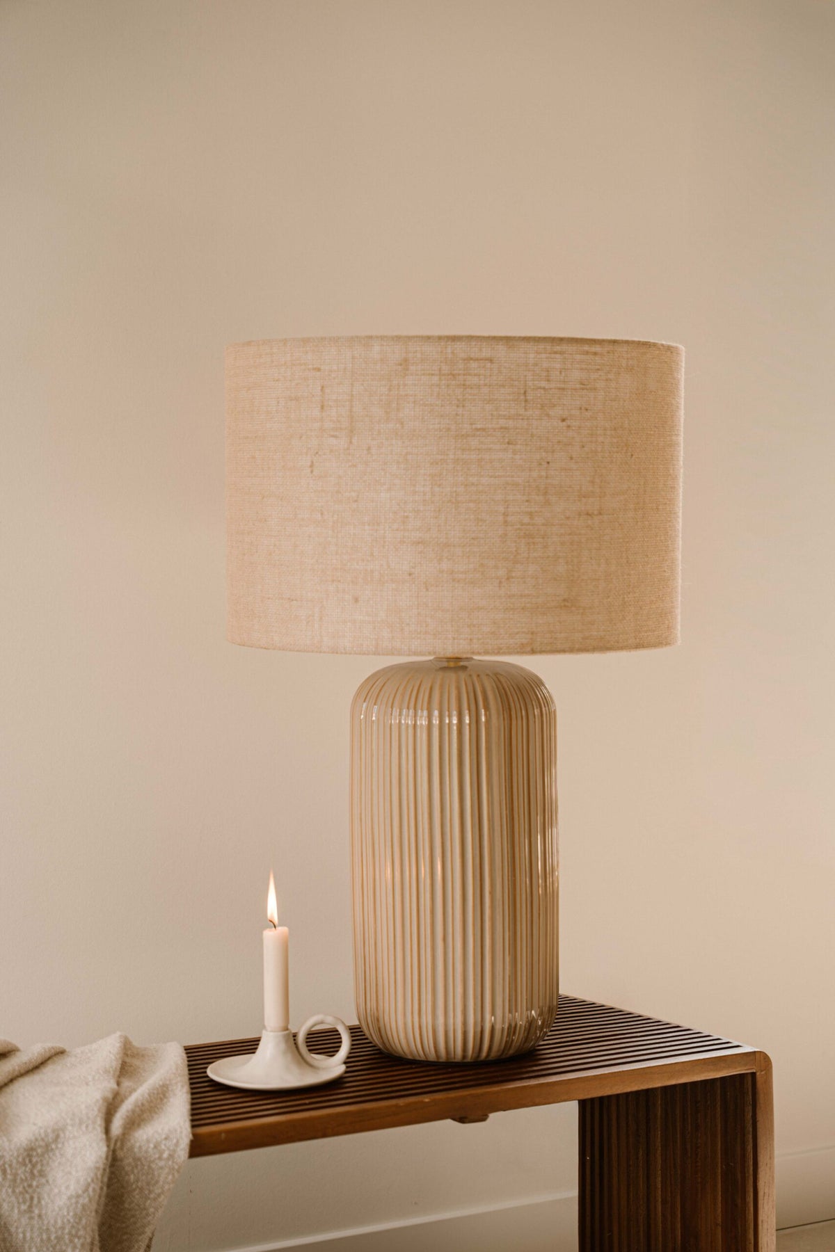Indore Home - Verona - L - Schemerlamp - Beige