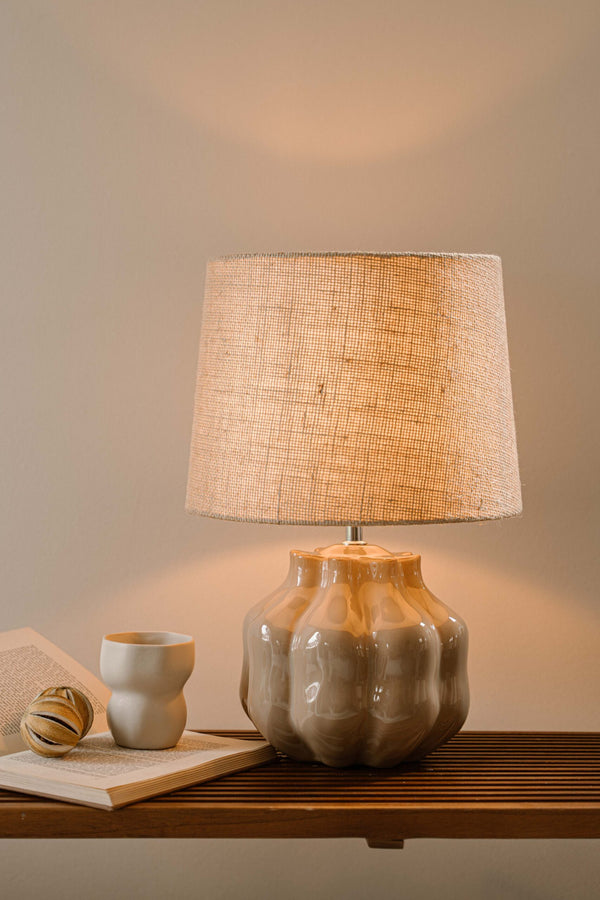 Indore Home - Verde - M - Table Lamp - Beige