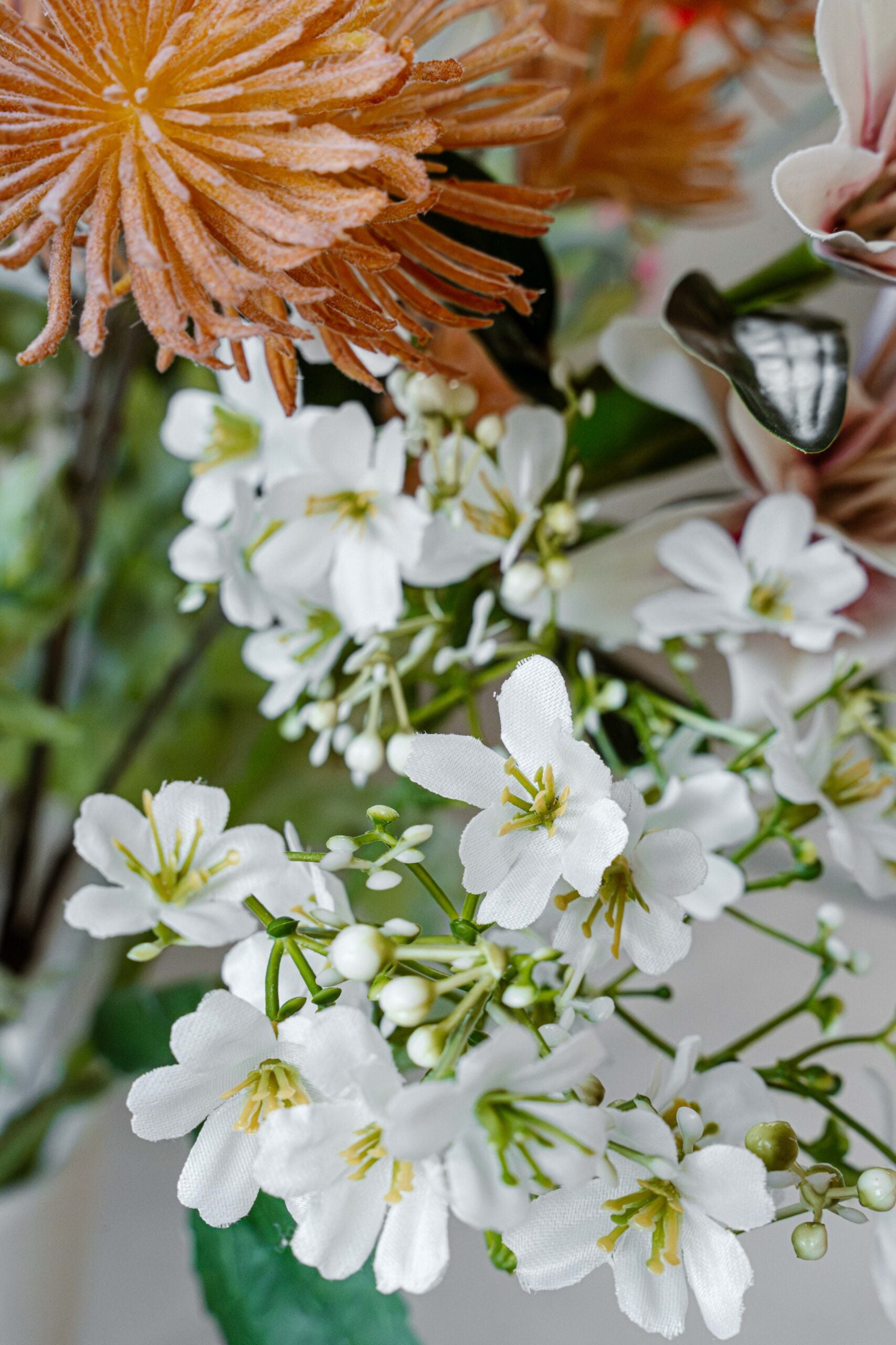 Indore Silva - Gypsophila - White - artificial branch - silk