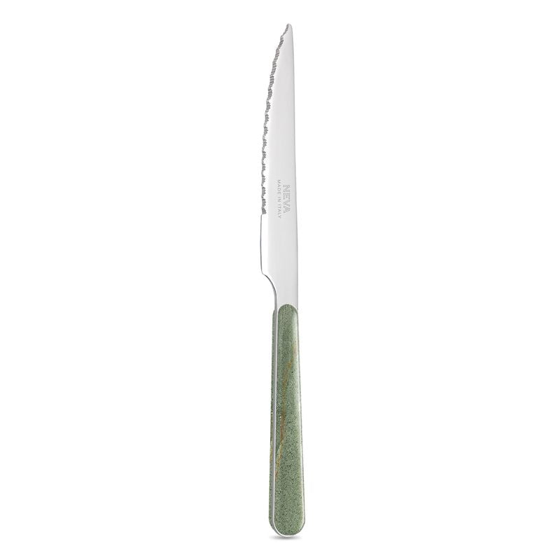 6 Steak Knives - Green Stone BD18007