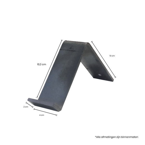 The Industrial L-Shaped Shelf Brackets Without Coating – 10 cm