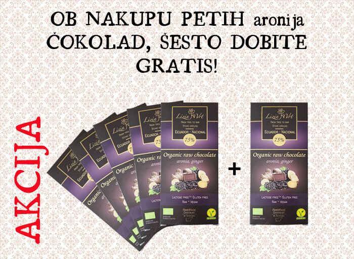 AKCIJA čokolad aronija 5+1 gratis