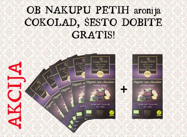 AKCIJA čokolad aronija 5+1 gratis
