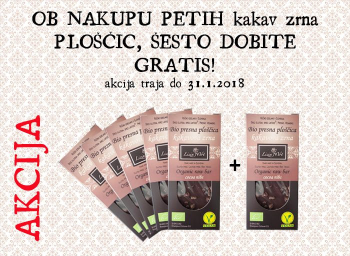 SALE cocoa nibs bar 5+1 free
