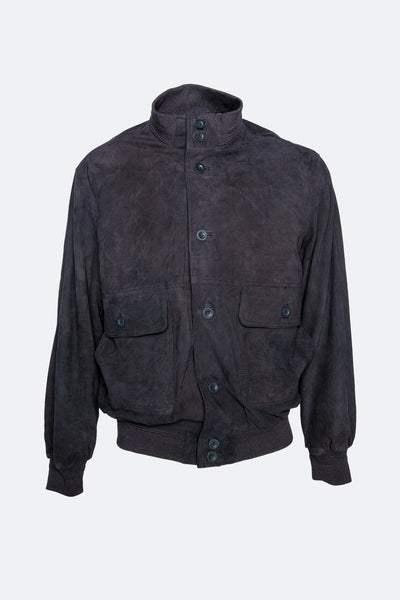 Aldo Polo Camoscio giacca uomo 100% vera pelle Made in Italy - Barone Firenze