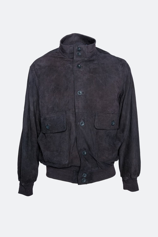 Aldo Polo Camoscio giacca uomo 100% vera pelle Made in Italy - Barone Firenze