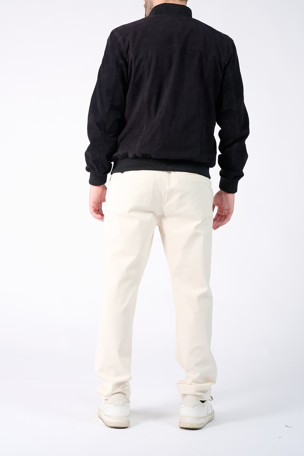 Aldo Polo Camoscio giacca uomo 100% vera pelle Made in Italy - Barone Firenze