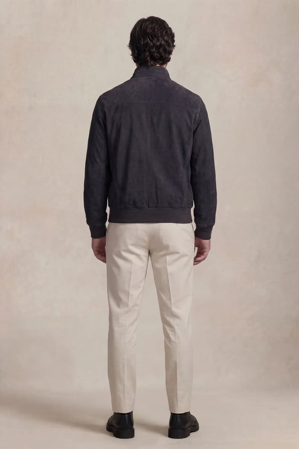 Aldo Polo Camoscio giacca uomo 100% vera pelle Made in Italy - Barone Firenze