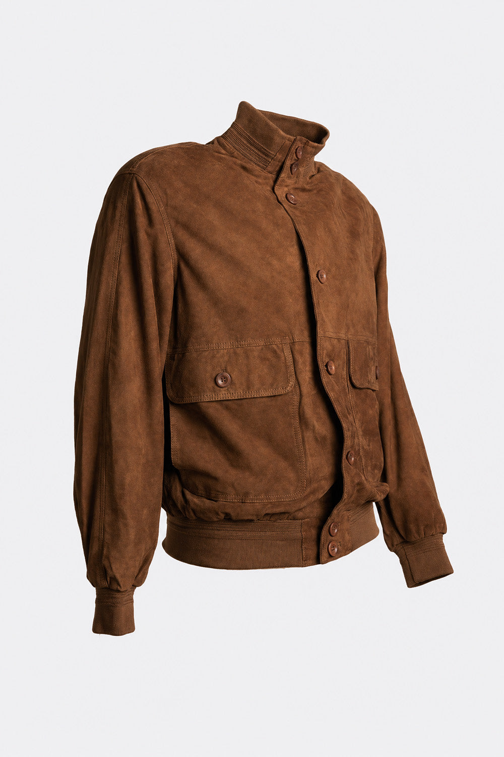 Aldo Polo Camoscio giacca uomo 100% vera pelle Made in Italy - Barone Firenze