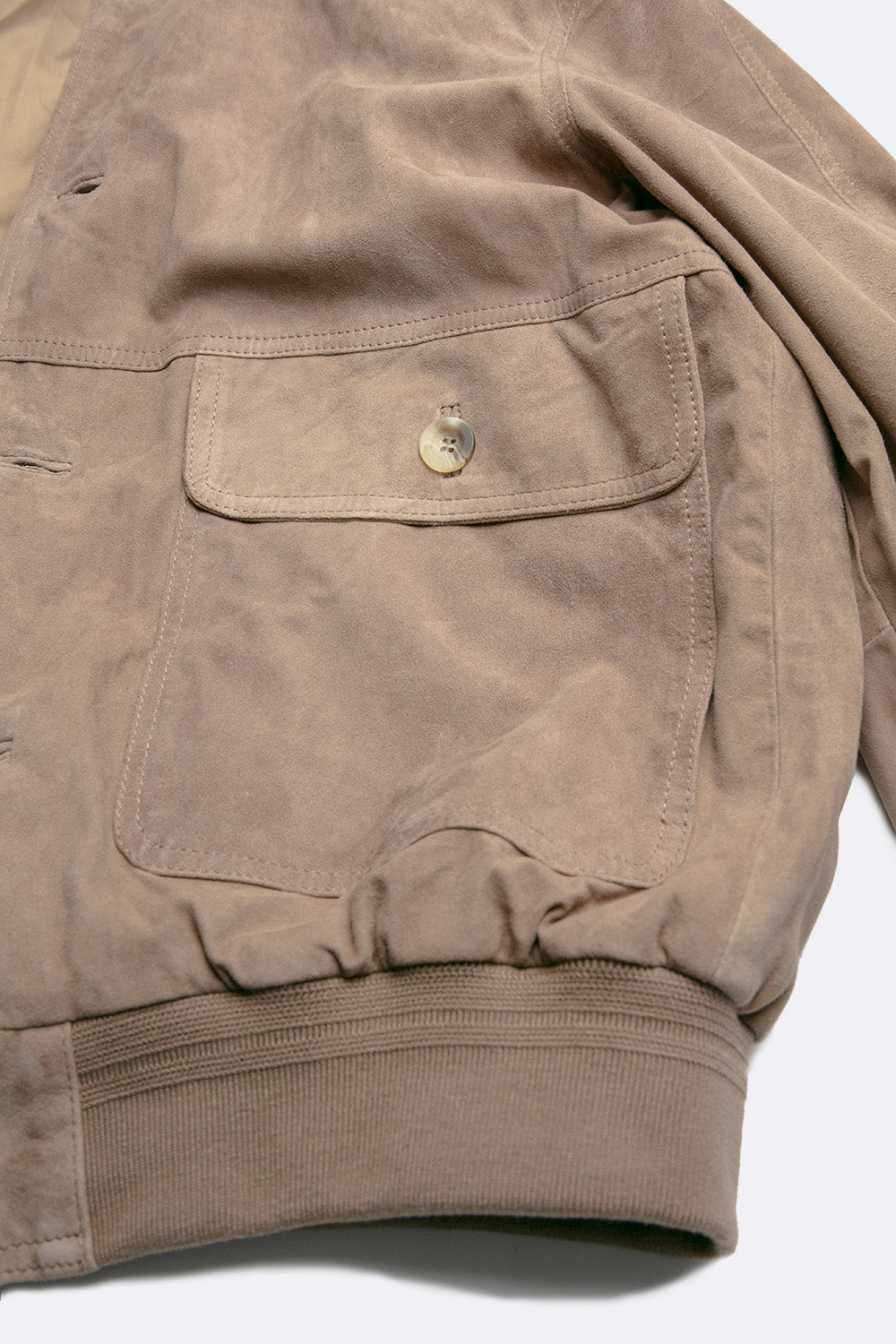 Aldo Polo Camoscio giacca uomo 100% vera pelle Made in Italy - Barone Firenze