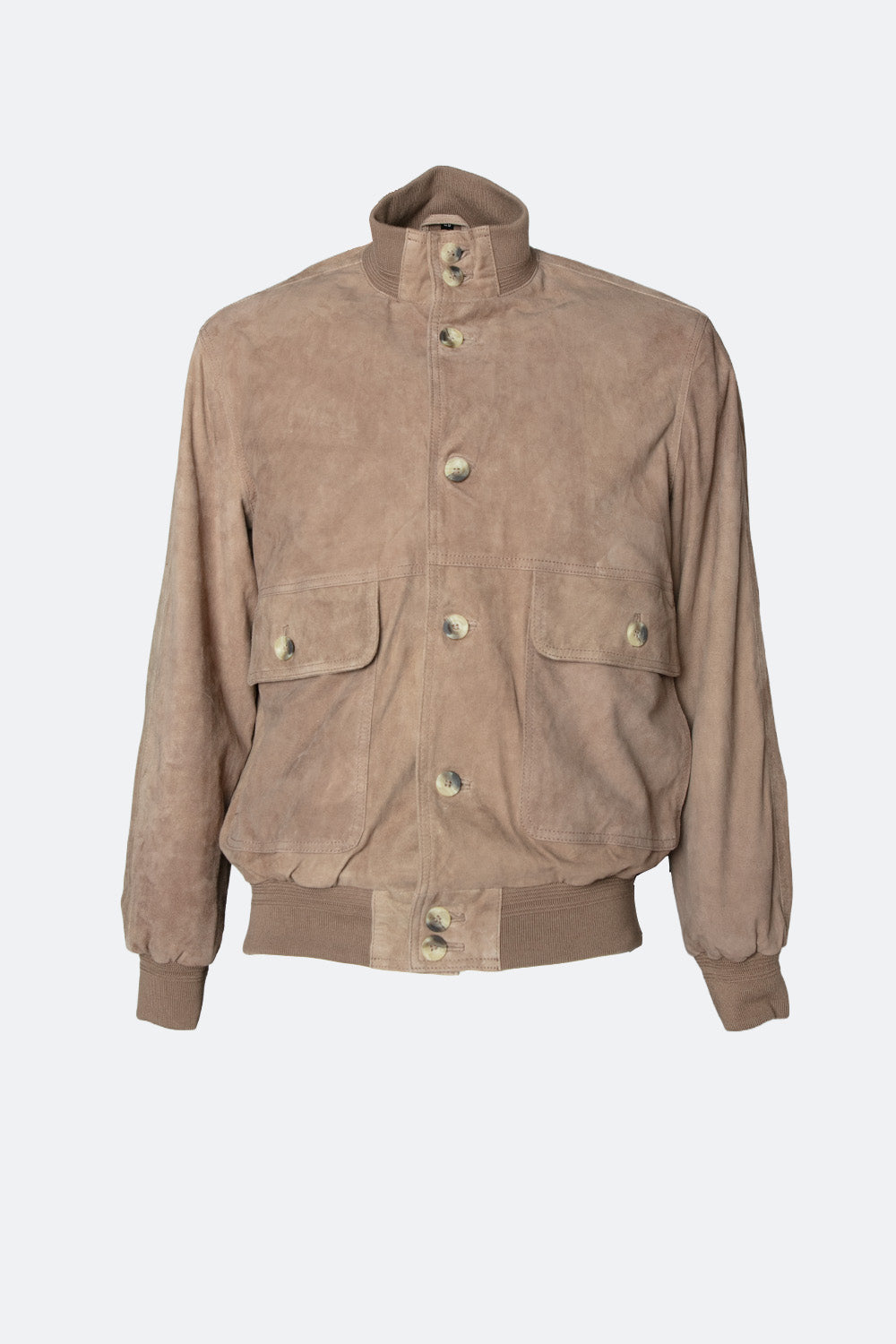 Aldo Polo Camoscio giacca uomo 100% vera pelle Made in Italy - Barone Firenze